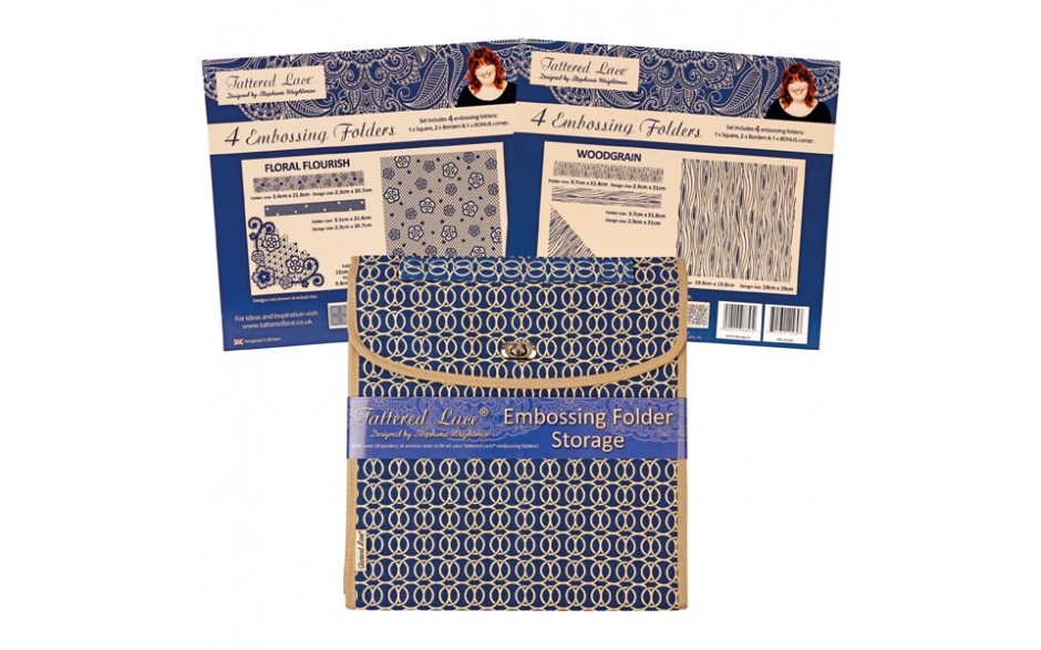 Tattered Lace Embossing folders & storage - DCE12