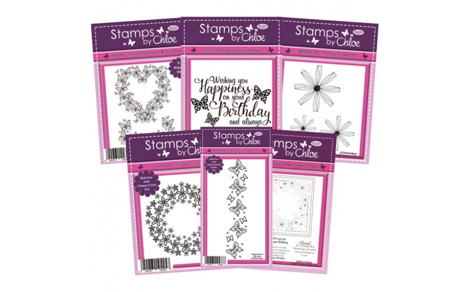 Stamps by Chloe Butterflies & Flowers Stamp Bundle