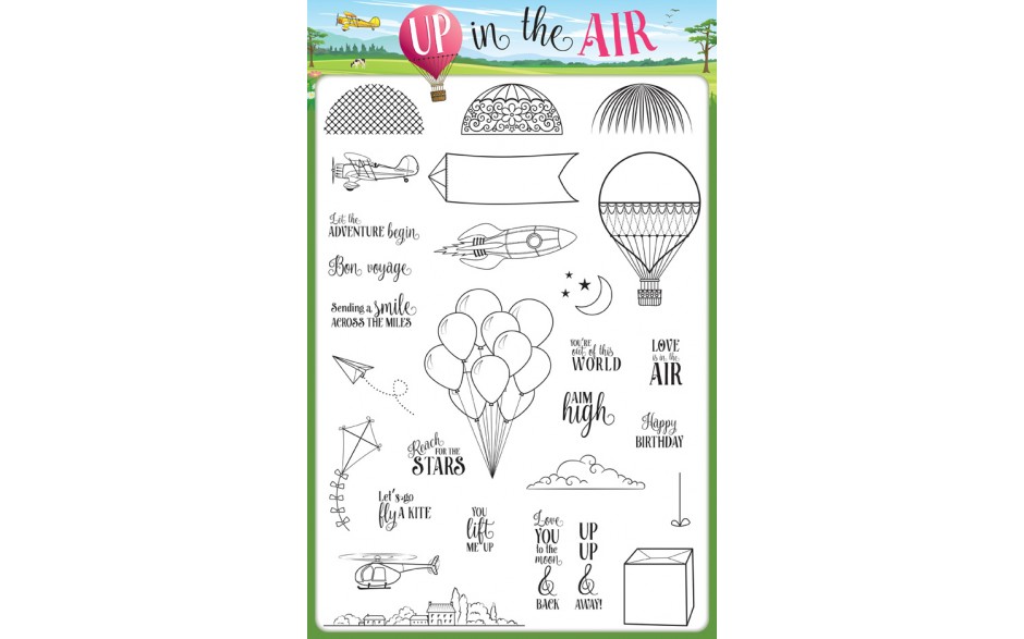 Creative Stamping issue 33 on sale now - FREE biggest-ever stamp set - up in the Air collection! 