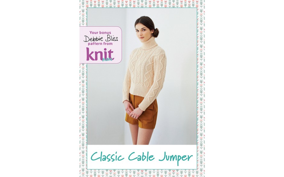 Knit Now  64 on sale now with TWO fabulous FREE gifts - 75g of lace yarn and a Debbie Bliss pattern card.